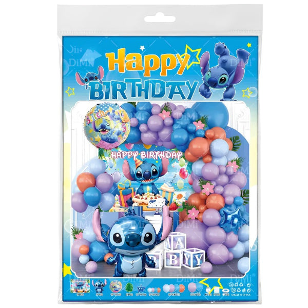 Stitch Theme Birthday Party Balloon Decoration Kit