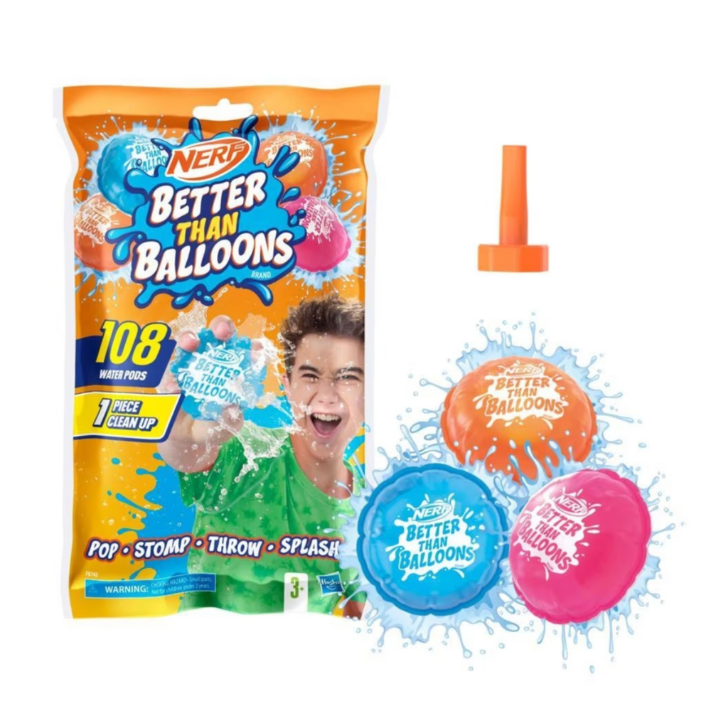 Nerf Better Than Balloons Water Toys – 108 Pods (BLLT99)
