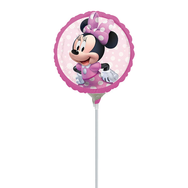 Disney Minnie Mouse Pre-Inflated Mini Foil Balloon With Stick