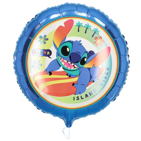 Party Decoration Disney Stitch 18-Inch Foil Balloon With Helium