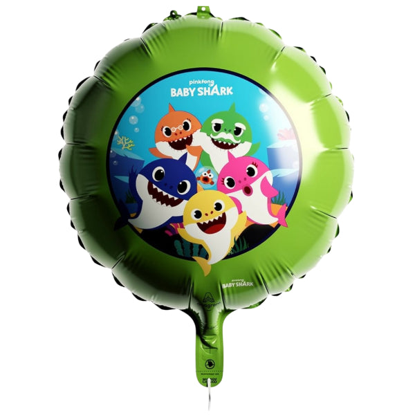 Party Decoration Baby Shark 18-Inch Foil Balloon With Helium