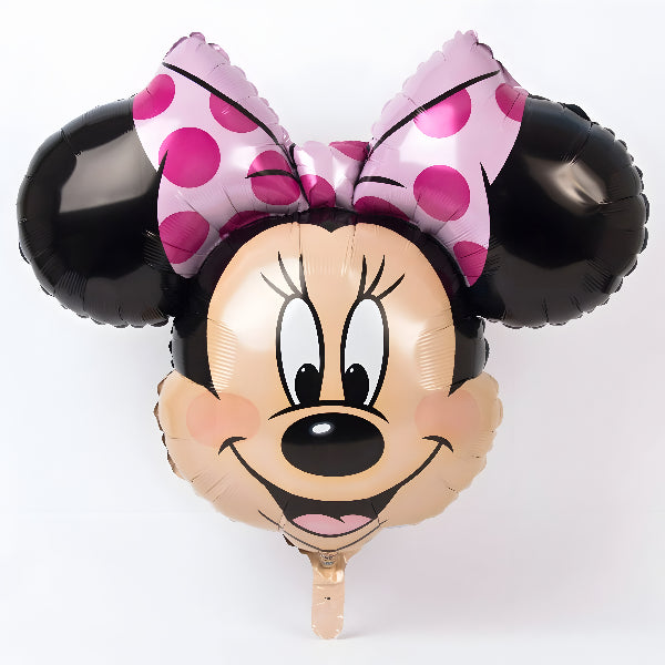 Party Decoration Disney Minnie Mouse Head Shape 24-Inch Foil Balloon With Helium