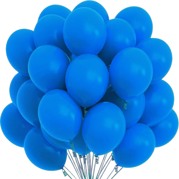 Party Latex Balloons – Pack Of 25, Blue, 12 Inch, Non-Inflated