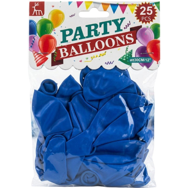Party Latex Balloons – Pack Of 25, Blue, 12 Inch, Non-Inflated alternate