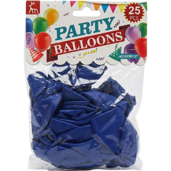Party Latex Balloons – Pack Of 25, Dark Blue, 12 Inch, Non-Inflated alternate