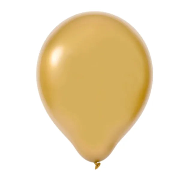 Party Decoration Latex Balloons-pack Of 50 Pieces- Gold Color