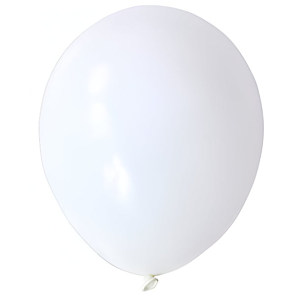 Party Decoration Latex Balloons-Pack Of 100 Pieces- White Color