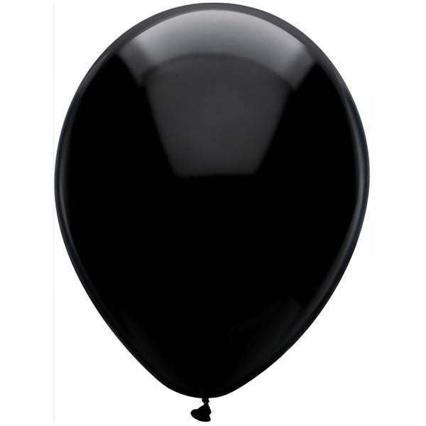 Party Decoration Latex Balloons-pack Of 100 Pieces-Black Color