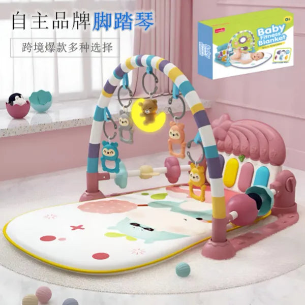Viva Kids Activity Baby Fitness Gym Play Mat For Toddlers- Music And Light -Pink Color alternate