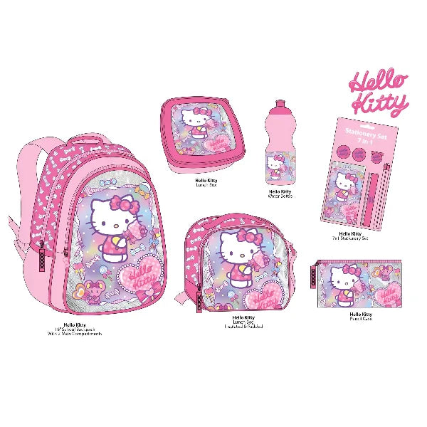 hello kitty 12 inch backpack & FRIENDS EVA MOLDED W/SEQUINS &PRINT IN BACK Another great addition is the 2 side pockets Hello Kitty small 12-inch pink