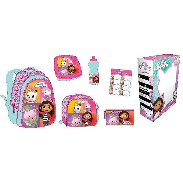 Gabby's Doll House - 6-in-1 Kids Backpack Set - 16-inches