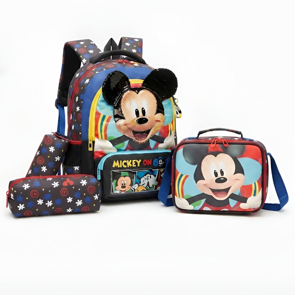 Mickey Mouse Kids’ Backpack Bag Set With Lunch Bag & Pencil Case – 17 Inch
