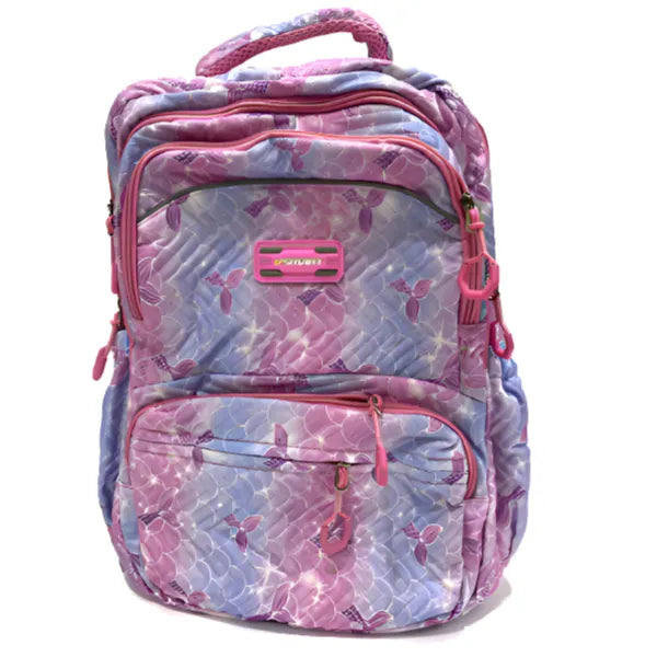 Vsmart Fashionable Shoulder Bag Backpack For Girls-Pink With Light Blue Shade