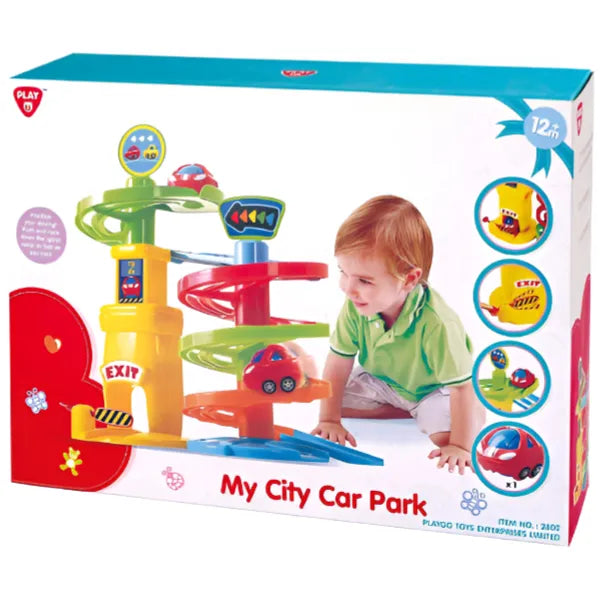 Playgo My City Car Park – Fun Race Track & Parking Playset for Kids alternate