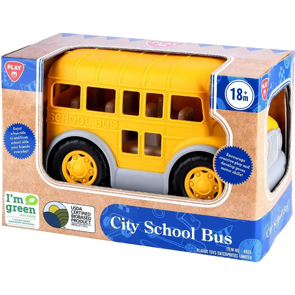Playgo Bio-Based Plastic City School Bus