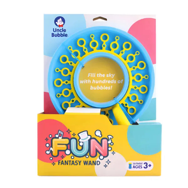 Uncle Bubble Fantasy Bubbling Wand for Tricks -Makes Bubbles of Many Sizes