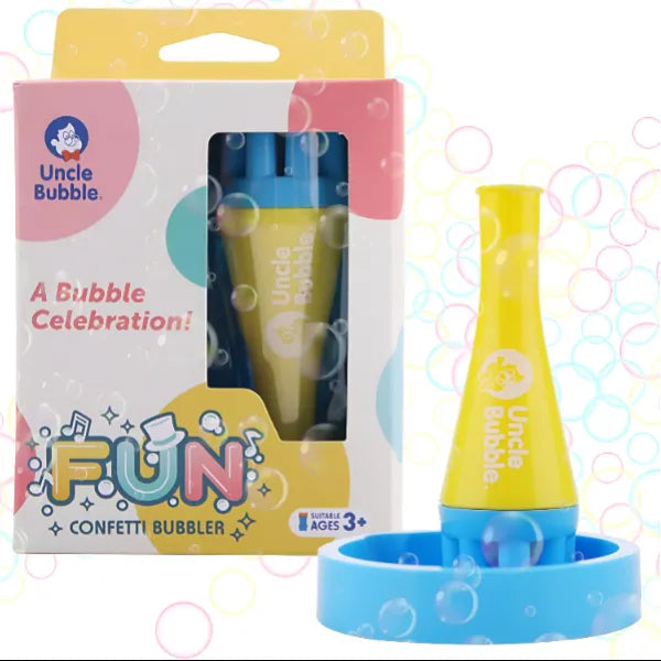 Uncle Bubble -Fun  Confetti Bubbler Blow Thousands of Mini Bubbles in One Breath alternate