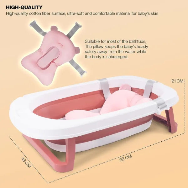 Baybee Foldable Mini Bath Tub with Cushion For Kids alternate