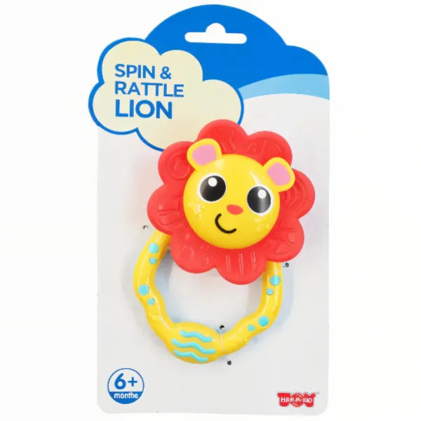 Little Learner My First Baby Rattle Lion Toy