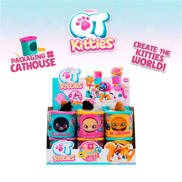 Happy Line QT Kitties Rosie White Plush