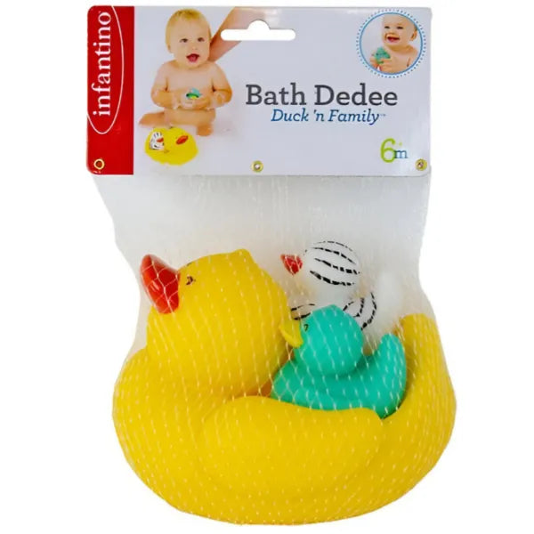 Infantino 3-Piece Bath Duck N Family Baby Bathing Toys-Toddlers