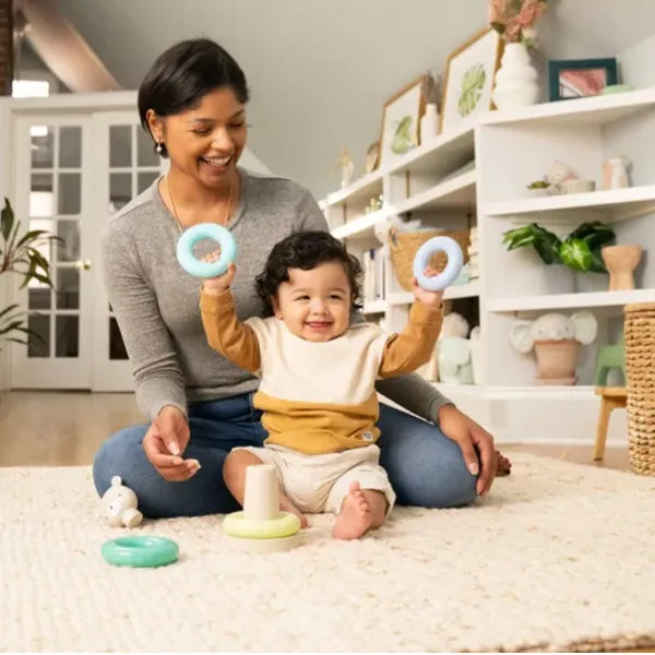 Ingenuity Cutie Baby Stacking Rings Toy- Nate (BYFS167) alternate