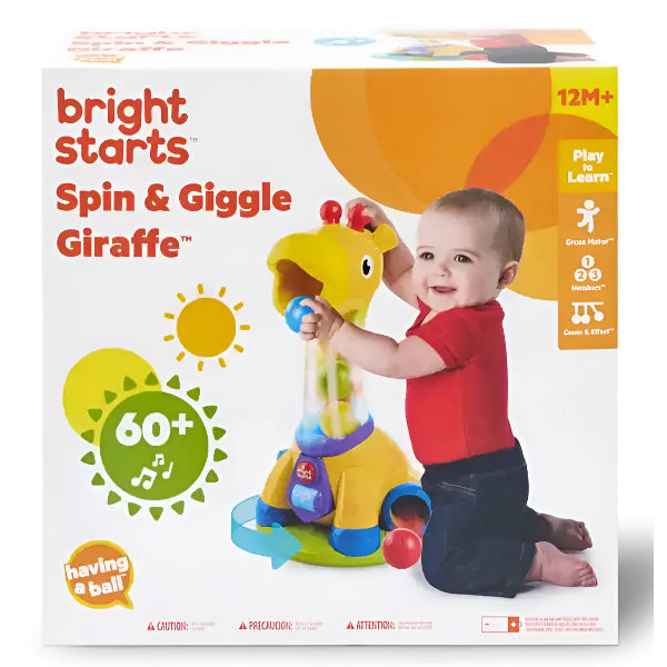 Bright Starts Spin & Giggle Giraffe Toy For Kids