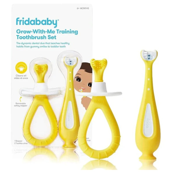 Frida Baby Grow-With-Me Oral Care Training Toothbrush Set
