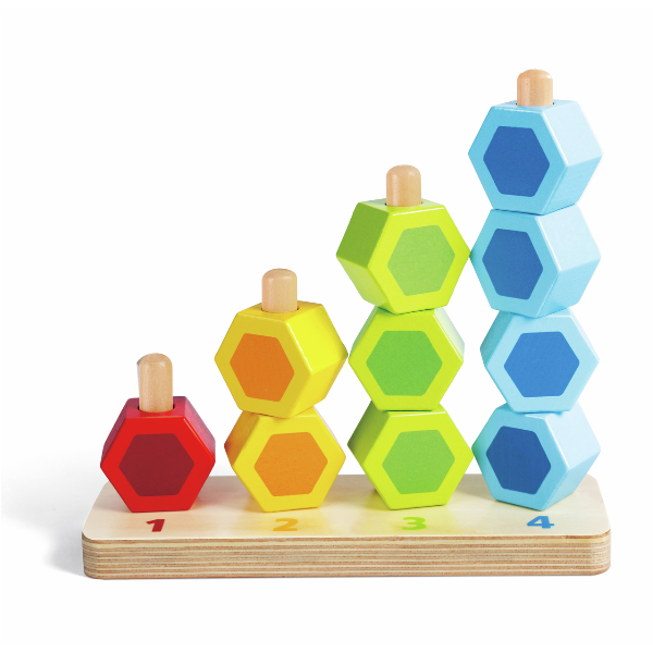 Hape Counting Stacker Wooden Learning Toy 11 Pieces Age 1–3 Years