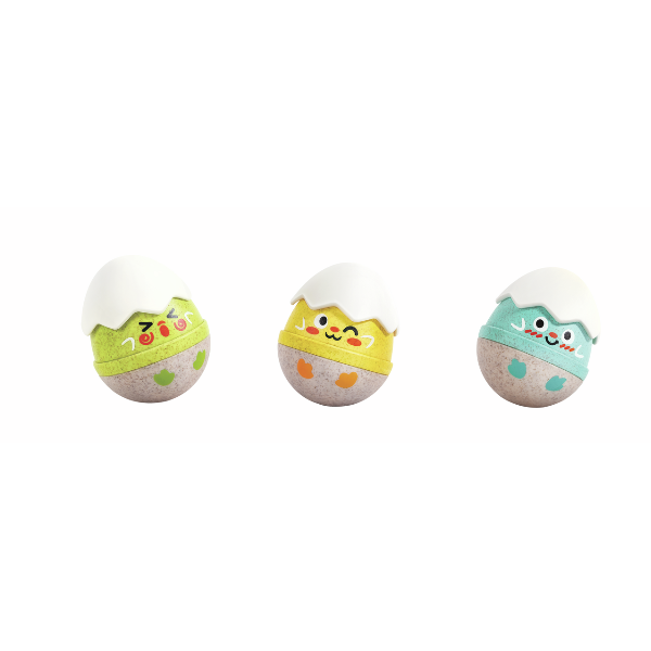Hape Happy Hatchlings Wobble Rattles, Sensory Baby Toy Set, 0–2 Years alternate