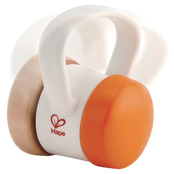 Hape Roller Rattle, Baby Sensory Rattle Toy, Age 0+ Months alternate