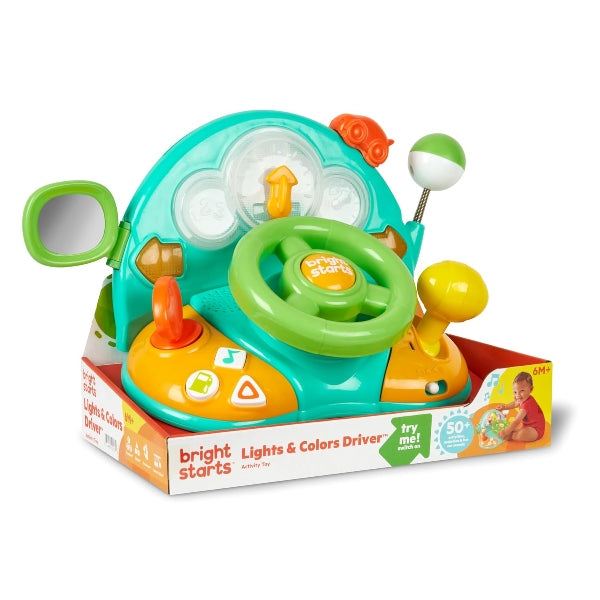 Bright Starts Baby Steering Wheel Activity Toy with Lights & Sounds