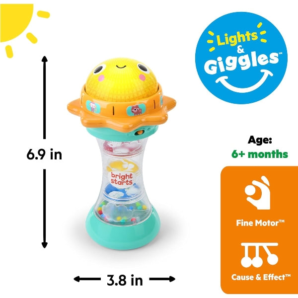 Bright Starts Baby Flashlight Toy with Lights, Sounds & Rattle alternate