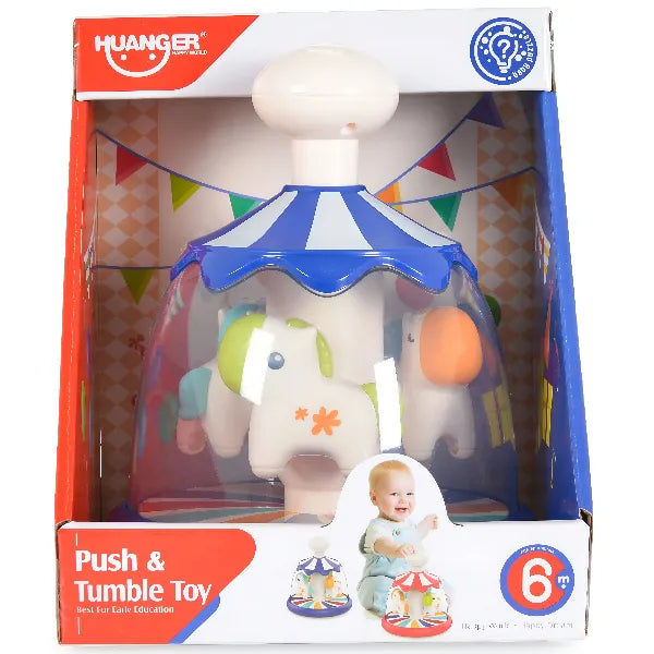 Huanger Push & Tumble Rotating Horse Toy – Assorted Colors alternate