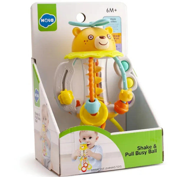 Hola Shake & Pull Busy Ball Interactive Toy (BYLT158)