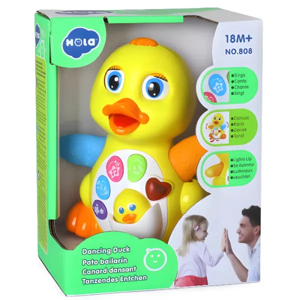 Hola Dancing Duck with Light Music & Electric Universal Toy For Kids (BYLT164) alternate