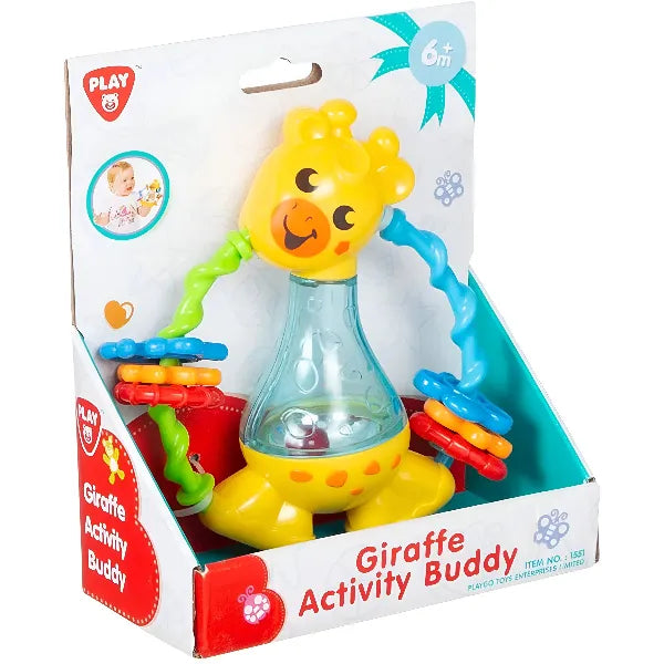 Playgo Giraffe Activity Buddy – Rattle Toy for Babies & Toddlers