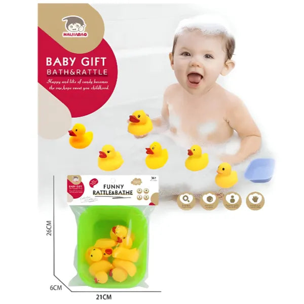 5-piece Bath Duck Baby Bathing Toys-toddlers