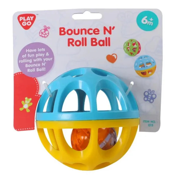 Playgo Bounce N Roll Ball - Assorted Colours