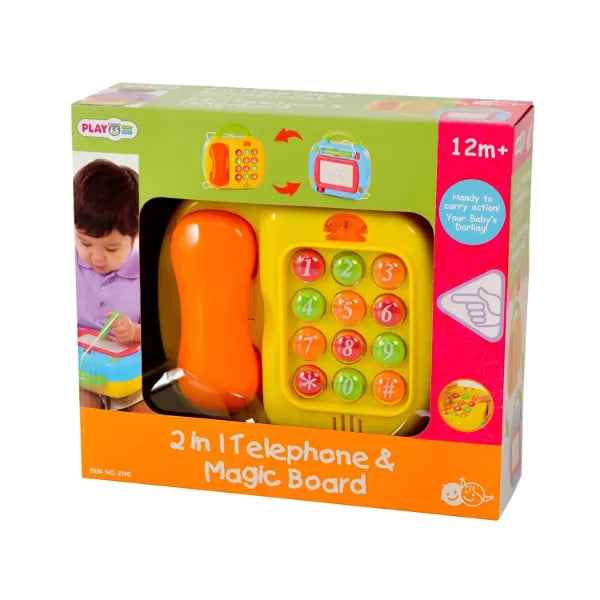Playgo 2 in 1 Telephone And Magic Board For Kids