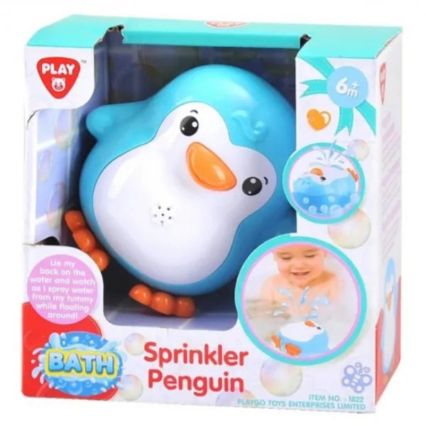 Playgo Sprinkler Penguin Blue Bath Toy