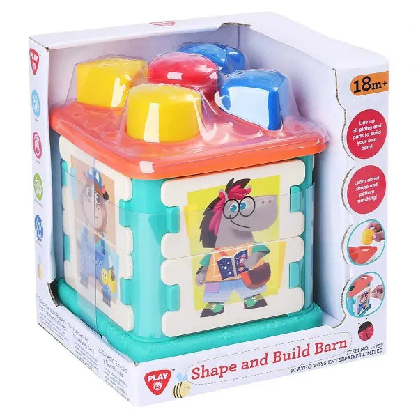 Playgo Shape and Build Barn Playset alternate