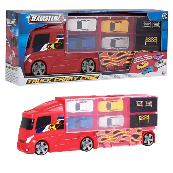 Teamsterz Truck Carry Case With Car Collectible Toy 