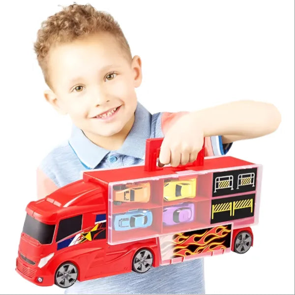Teamsterz Truck Carry Case With Car Collectible Toy  alternate