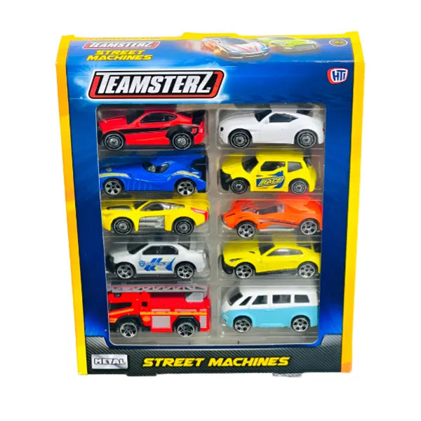 Teamsterz Street Machines Die-Cast Cars Collectibles Toys  - Pack Of 10 alternate