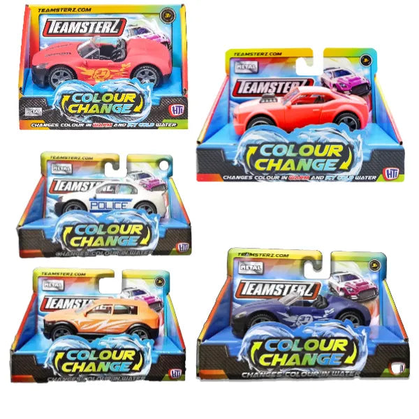 Teamsterz Color Change Metal Car Toy Playset Assorted