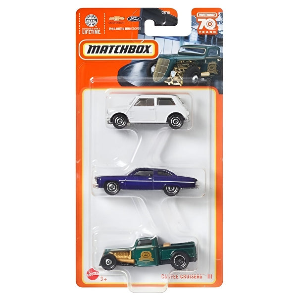 Matchbox 3cars Pack Collectible Cars Assorted -