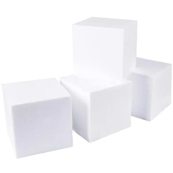 Craft Foam Square Shape For Craft Works - Pack Of 4 Pieces (CBAM100)
