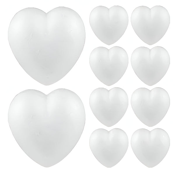 Heart Shape Craft Foam Pack 8Pcs- 4 Cm