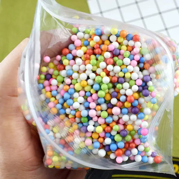 Colorful Foam Bubble Beads For Art & Craft Works alternate